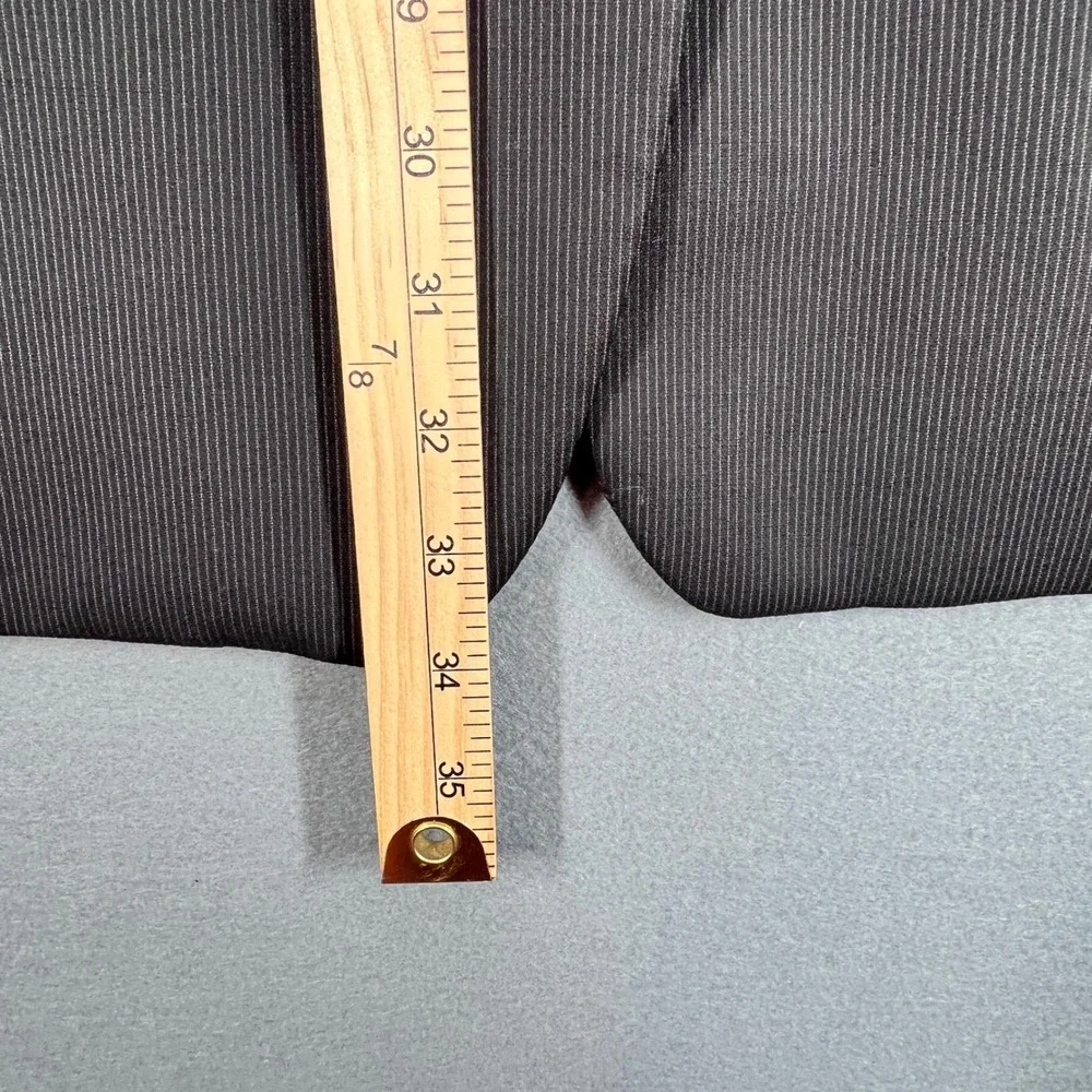 Calvin Klein Black Pinstripe Blazer Wool Blend Suit Jacket Mens 48R